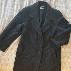Stephanie Andrews Wool Gray Long Coat